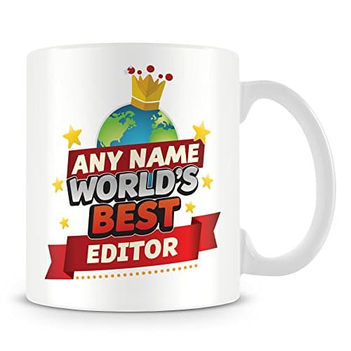 MUGGZ Editor Mug - World's Best Personalised Cup with Name - Red