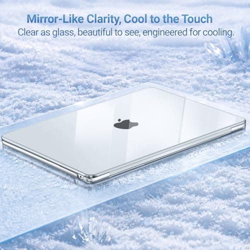 MOSISO Compatible with MacBook Air 15 inch Case 2026, Crystal Clear — view 2