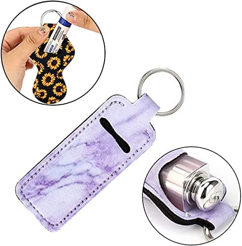 Flymind Safe Keychain Set for Girls with Personal Safety Alarm, Hand Sanitizer Holder, Whistle and Pom — view 4