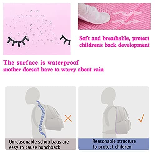 Tusundong Unicorn backpack for girls,School bags for girls,Kids school bag,Cute pink bags for girl,Kids Bookbag for Elementary,Children's backpacks — view 5