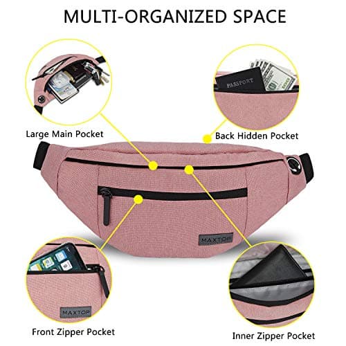 MAXTOP Large Bumbag Waist Fanny Pack for Men Women — view 3