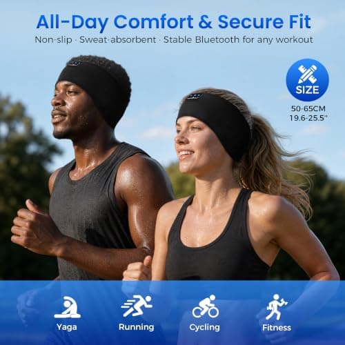MUSICOZY Sleep Headphones Headband for Side Sleepers Bluetooth 5.4 — view 5