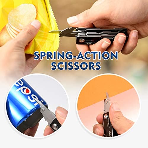 BIBURY EDC Multitool, 10 in 1 Pocket Size EDC Key Ring Multi Tool — view 3