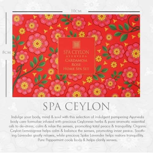 Spa Ceylon CARDAMOM ROSE HOME SPA SET | Home Spa Kit | Pampering | Ayurvedic | All Natural — view 4