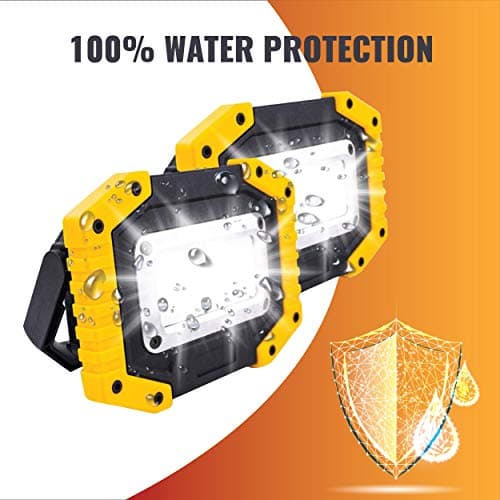 Hybrid Minds™ Rechargeable Work Light, 2 Pack Portable LED Floodlights — view 6