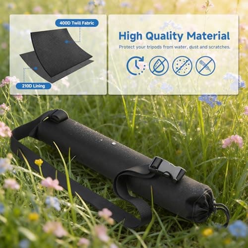 Compact Travel Bag for Slim Selfie Stick Extendable Cell Phone Tripod Stand — view 4