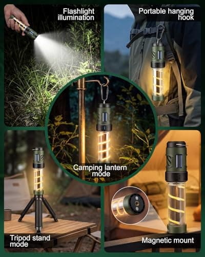 Mosquito Repellent Light, Portable Mosquito Lamp with Rechargeable Battery,Waterproof Camping Light, for Camping, Backpacker, Outdoor & Indoor Use - Black — view 3