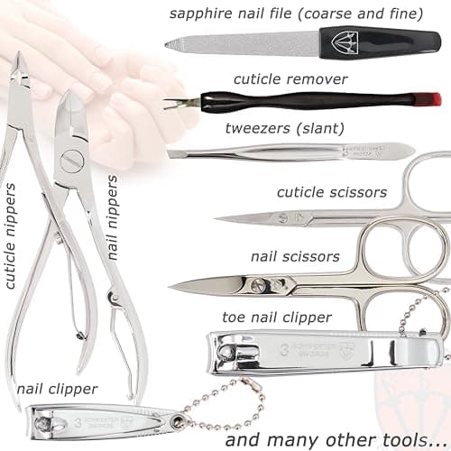 3 Swords Germany Exclusive 16-Piece MANICURE - PEDICURE - GROOMING - NAIL CARE set/kit/case - Brand quality since 1927 — view 2
