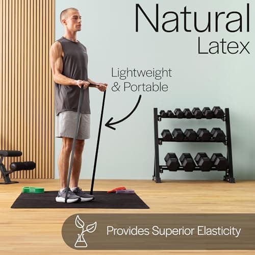 Core Balance Long Loop Resistance Band, Black, 10kg-30kg — view 4