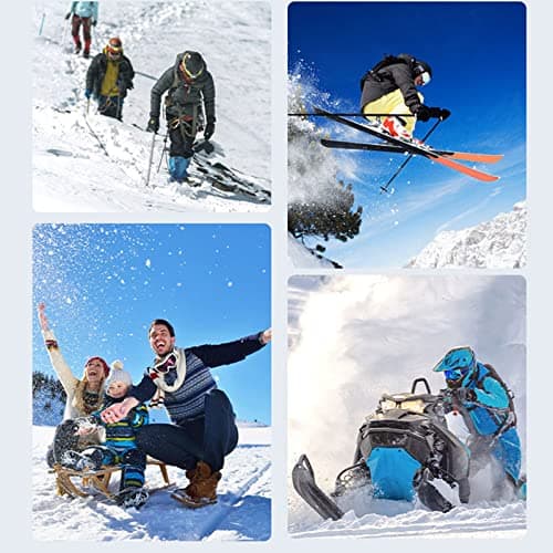 MARMODAY Winter Warm Gloves Waterproof Touchscreen Gloves Mens Warm Padded Insulated Thermal Winter Ski Gloves Travel Fitness Skiing Motorcycle Car Outdoor Gloves Blue Pink Camouflage — view 5