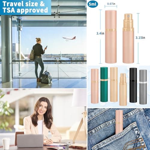 5ml 2-Pack Travel Refillable Perfume Atomiser Bottle, Perfume Refill Bottle — view 5