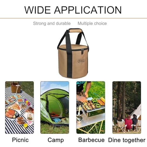 Camping Utensil Bag – Portable Cookware Organizer, Zipper Pouch — view 5