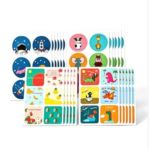 144 Mosquito Stickers and Patches, Insect Repellent Wearable Sticker Set with 24 Patterns, Outdoor Mosquito Patches for Kids Adults Camping Hiking and Travel