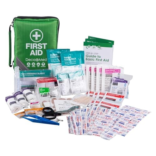Deca+Med Premium First Aid Kits | Safety Essentials for Home, Office, Car, Caravan, Travel, and Camping (Medium First Aid Kit)