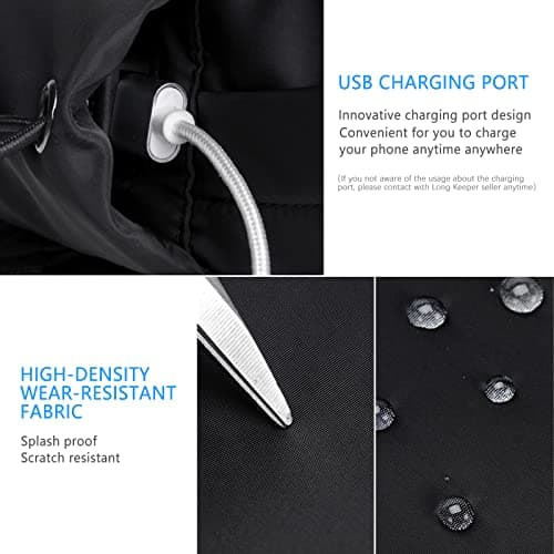 Long Keeper Lightweight Sling Backpack – Unisex Chest bag Crossbody Backpack with USB Port, One Strap Sling Shoulder Bag Travel Sports Gym day pack Backpack — view 5