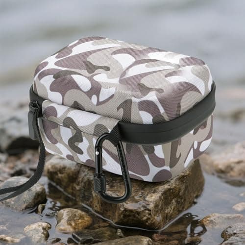 Tactical Watch Box, Camo Watch Travel Case with Carabiner for Wristwatches,Smart Watches, AirPods,earbuds, — view 5