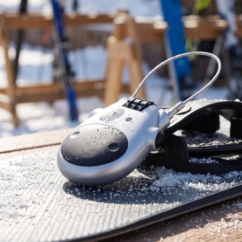 2pcs Snowboard Wire Lock Combination 3 Digit Code with Ski Resorts — view 5