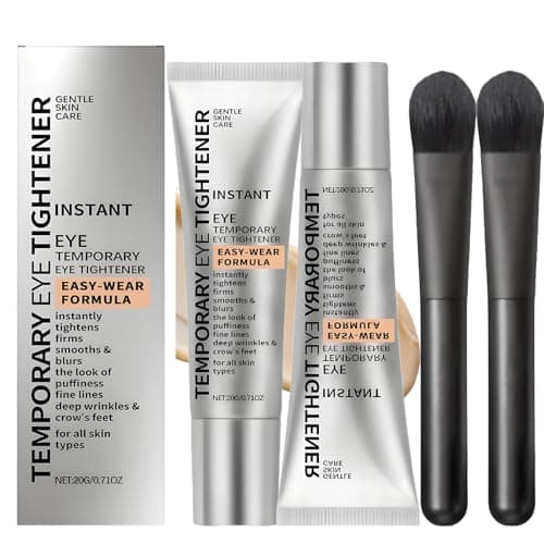 Under Eye Moisturising Cream, 2 x 20 g Tubes With Applicator Brushes