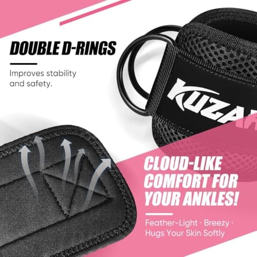KUZARO Resistance Bands with Ankle Straps, Glute and Leg Workout for Women — view 4