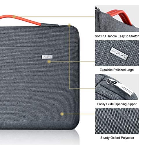 LANDICI 13.3 Inch Laptop Sleeve Protective Case with Handle and Pockets — view 5