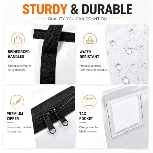 Zandrix 95L Waterproof Storage Bags Moving Boxes Bags with Lids - 4 Pack — view 4