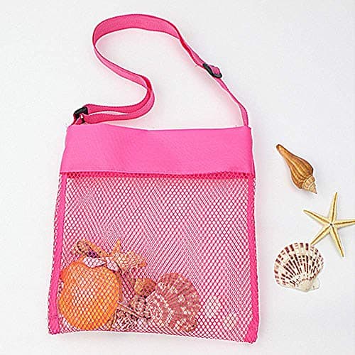 IMEIKONST 5-Pack Beach Mesh Bags for Children Toys Balls Shells Colorful — view 4