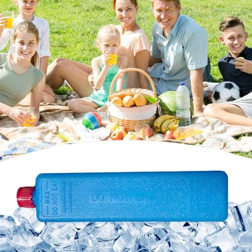 6 Pack Freezer Blocks for Cool Bags, Reusable Air Conditioner Fan Ice Crystal Box, Long Lasting Ice Packs for Cool Box, 200ml Icebag ForLunch Boxes for Shipping Preservation Road Trip Fishing Camping — view 2