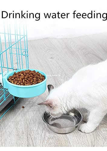 2-in-1 dog bowl,dog bowls with stand stainless steel pet dog water bowl travel, for crate and cage small animals such as cats and dogs Suitable for small and medium dogs… — view 6