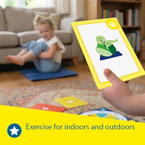 SES Creative Animal Yoga Outdoor Game, Yoga With a Fun Twist Using Animal Poses, 2 Yoga Mats, Spinner Board, 27 yoga cards, Boys and Girls Ages 3 and Up, Game for Active Play — view 5