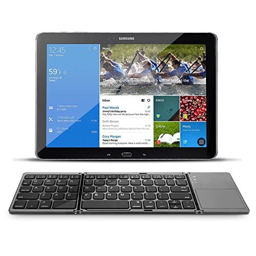 Zedo Foldable Bluetooth Keyboard, Pocket Size Portable Mini BT Wireless Keyboard with Touchpad for Android, Windows, PC, Tablet, with Rechargeable Li-ion Battery — view 4