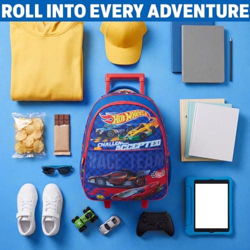 Get Trend Hot Wheels Boys Trolley Bag for Travel and School — view 6