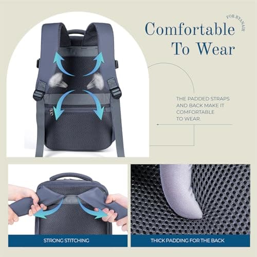 Lossga Ryanair Cabin Bags 40x30x20,Cabin Bag Travel Backpack 40x30x20 — view 6