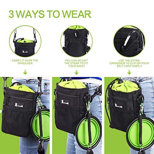 pecute Waterproof Dog Treat Pouch Bag with Multiple Pockets — view 5