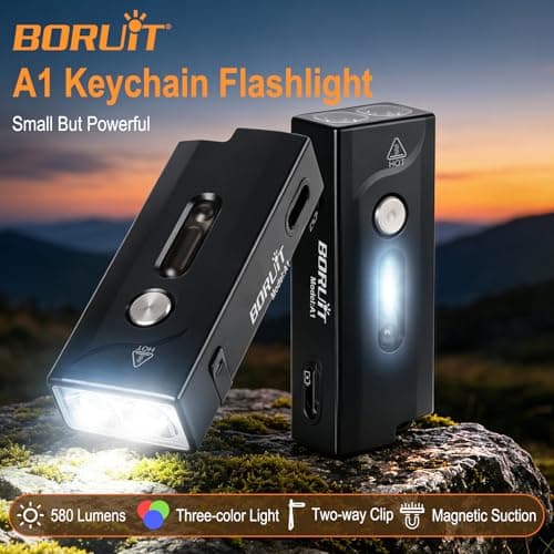 BORUIT A1 Mini Torch Rechargeable 580LM Magnet Work Light — view 2