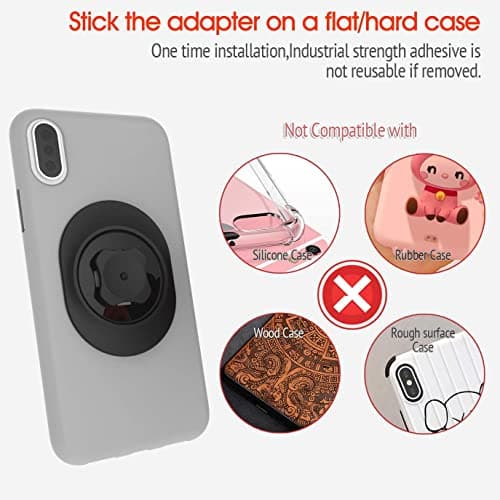CQ Sincetop Phone Adapter, Universal Sticking Pad Quick Attach Your Cellphone to Any Sincetop Bike Phone Mount, Car Phone Holder, Armband and Belt Clip — view 5