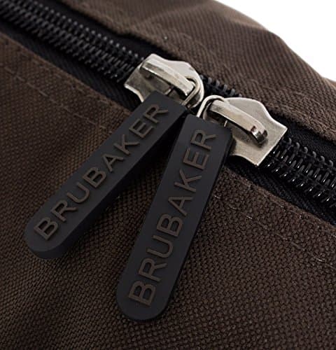 BRUBAKER Padded Ski Bag Skibag 'Carver Champion' for one Pair of Ski and Poles 190 cm Brown/Sandy Brown — view 2