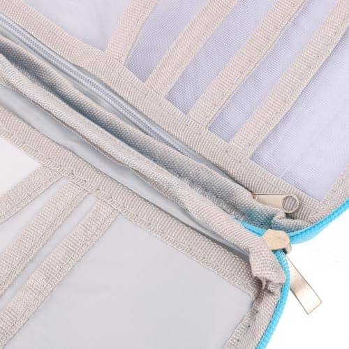 ULDIGI Stylish Canvas Travel Wallet Women with Multiple Passport Holder, Practical Passport Holder Documents Organizer and Cash Wallet Case for Holiday Use, Enough Capacity for Cards and — view 5