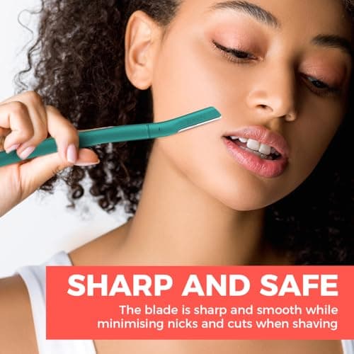 ZOMCHI Eyebrow Razor for Women & Men,Precision Cover,Green — view 2