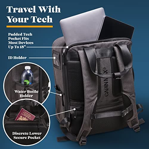 CabinMax Easyjet Cabin Bag 45x36x20 Underseat Cabin Bags & Travel Backpack — view 5