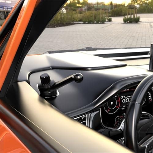 Vibsky Car Phone Holder Air Vent Clip with 17mm Ball Head, ABS and Metal Hook Mount Car Outlets, for Black — view 4