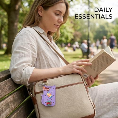 SurPse 2-Piece Hand Sanitizer Bottle Compatible with Touchland Spray, Hand Sanitiser Keyring Sleeve Set, Silicone Protective Holders for Spray Bottles (10.4 x 7.3 cm), Violet and Pink — view 5