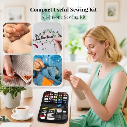 Coquimbo Sewing Kit Travel, 128 Pcs Sewing Accessories for Adults Beginner — view 4