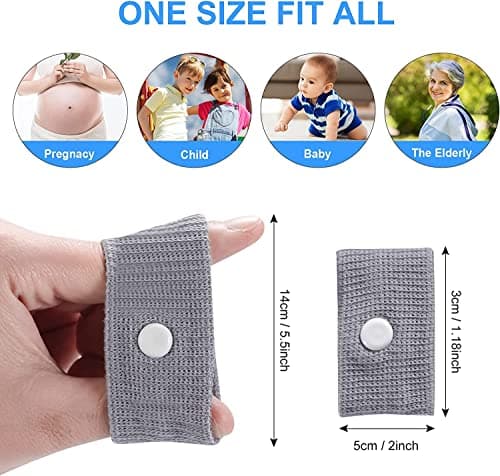 Travel Sickness Bands,2 Pairs Motion Sickness Wristbands for Kids and Adults-Motion Sickness Bands-Anti Nausea Wristbands-Nausea Bands for Morning Car Travel Sea Sickness — view 2