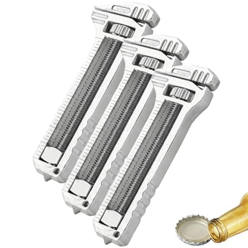 Compact Titanium Multitool, Mini Multitool Wrench with Adjustable Pocket Wrench, Bottle Opener, Nail Puller & EDC Multi-Tool for Camping, Hiking, Travel (3)