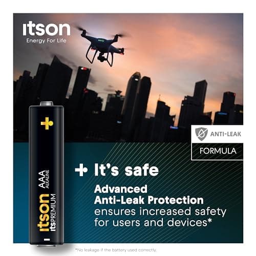 ITSON, AAA batteries, PRO, pack of 10, eco-friendly packaging of 95 Percentage recycled materials, best for cameras, gaming controllers, made in EU — view 4