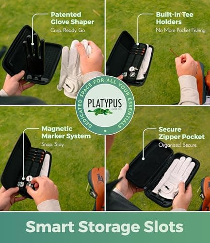 Platypus Golf Co. Golf Accessory Travel Case Organizer with Glove Holder — view 5