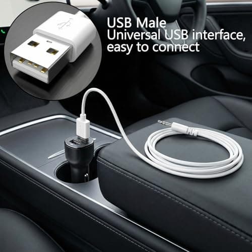 TwinkleHom 2.5mm DC to USB Charger Cable for Rechargeable Massager Wand, Replacement Charging Lead with USB-A 5V 2A Power Cord Compatible with 2.5mm Devices (White), 80cm — view 5