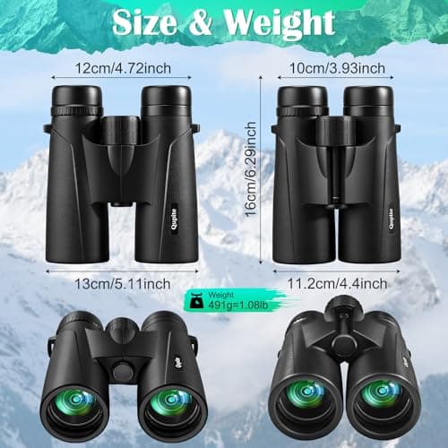 Binoculars 12x50 High Power Binocular for Adults, Compact for Bird Watching — view 6