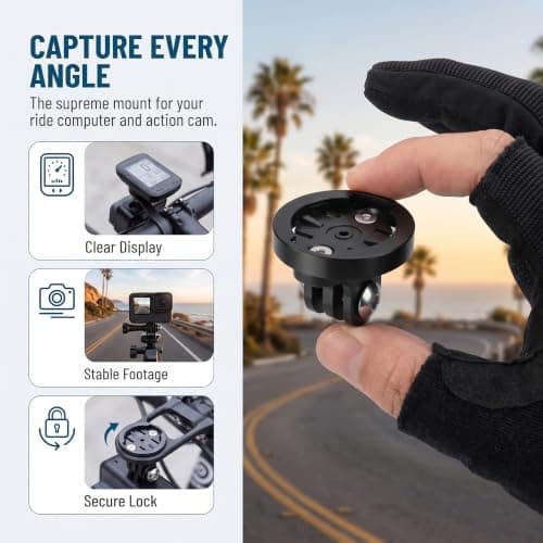 Quad Lock Bike Mount Adapter Universal Bracket for Sports & Mountain Bikes — view 4