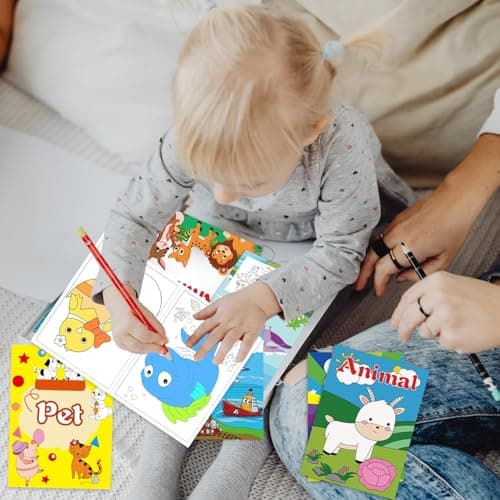 Kalysky 20 Pack Colouring Books for Children, Mini Kids Colouring Books — view 5